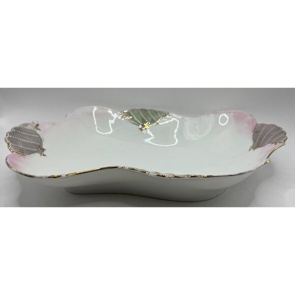 Vyg China Hand Painted Large Dish Gold Trim Germany - Picture 7 of 8